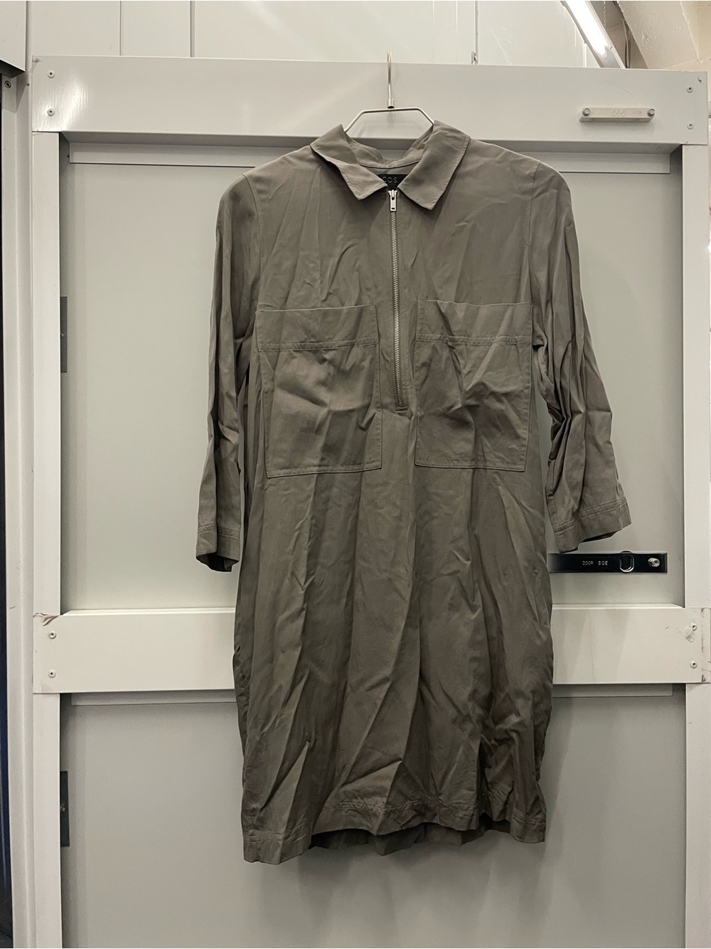 COS Tan Utility Dress